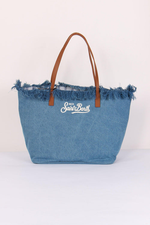 City Bag Frange Denim