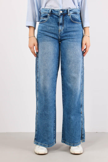 Ellespack_20 Jeans Palazzo Strass Blue Deniim - 2