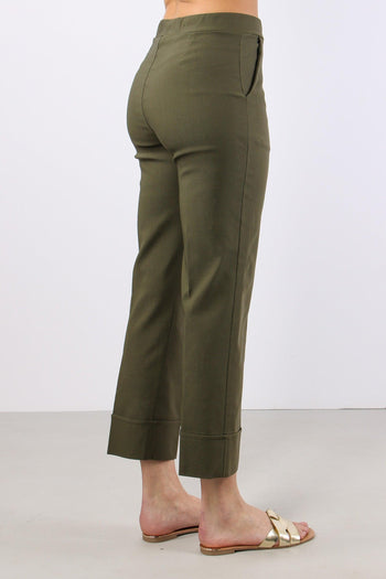 Pantalone Dritto Risvolto Militare - 6