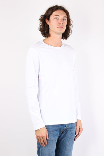 T-shirt Basica Manica Lunga Bianco - 4