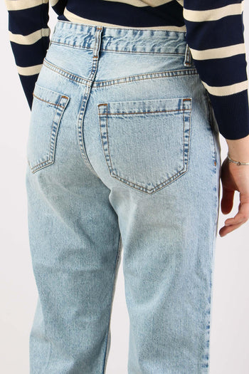 Denim Regular Risvolto Marmori Denim Chiaro - 10