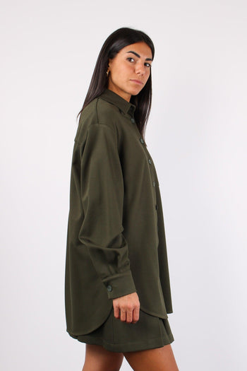 Camicia Over Flanella Militare - 5