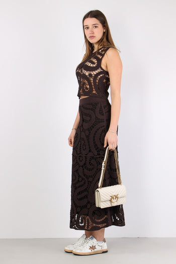 Maestrale Gonna Macrame Marrone Java - 3