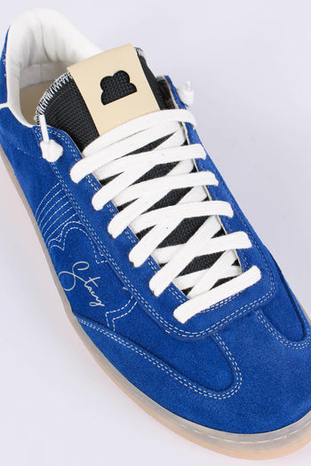 Sneakers Scamosciata Impunture Contr Blue Royal - 6