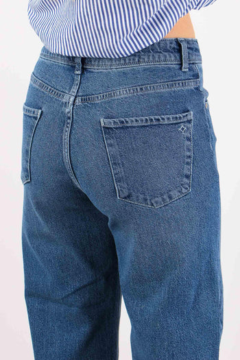 Denim Dritto Cropped Denim Scuro - 7