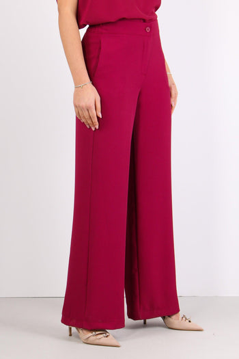 Pantalone Gamba Dritta Fluido Sangria - 6