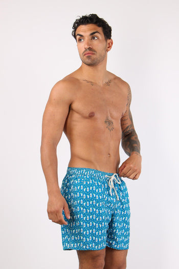 Costume Boxer Fantasia Blu - 5