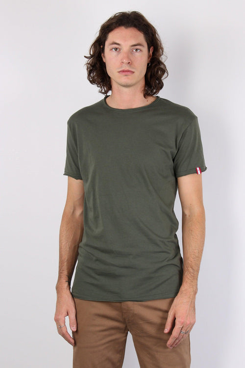 T-shirt Manica Corta Cotone Militare