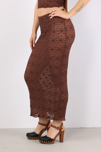 Gonna Lunga Macrame Moro - 2