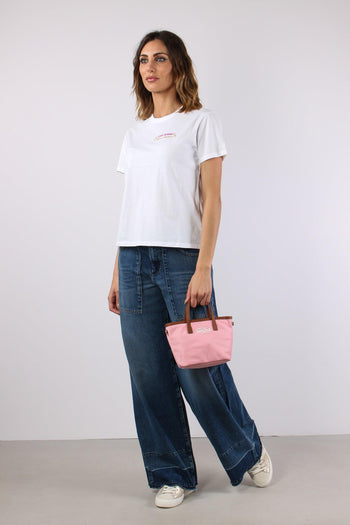 T-shirt Scritta Ricamo Caso Umano - 5
