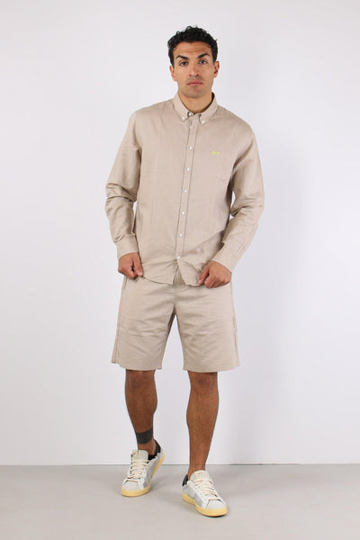 Camicia Basica Lino Stone