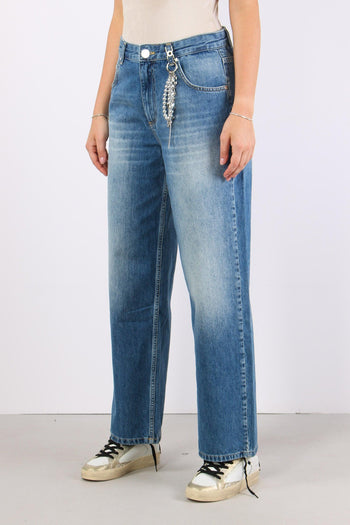 Jeans Gamba Dritta Charm Blu - 4