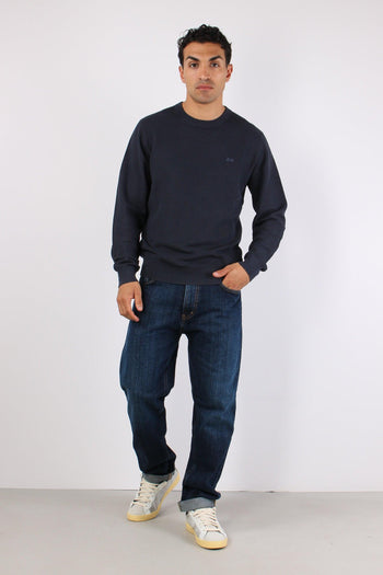 Maglia Girocollo Punto Riso Navy Blue - 2