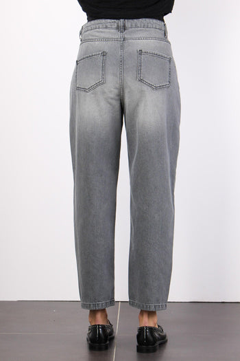 Denim Momfit Denim Grigio - 4