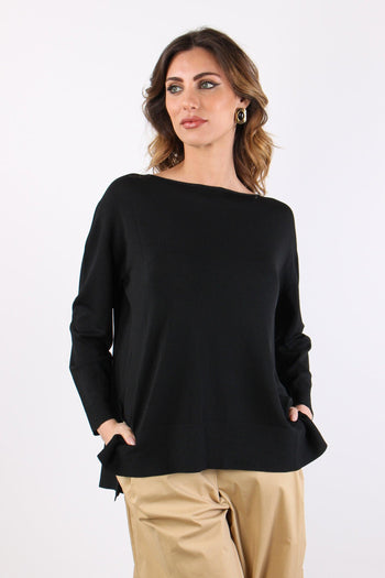Maglia Girocollo M/l Basica Nero - 3