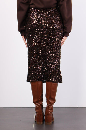 Gonna Tubo Paillettes Moro - 4