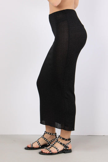 Gonna Lunga Lurex Nero - 4