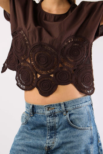 Blusa Ricamo Fondo Moro - 7