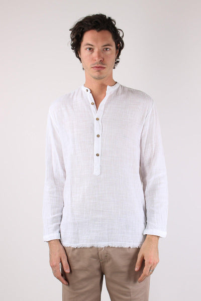 Camicia Serafino Kaftano Bianco