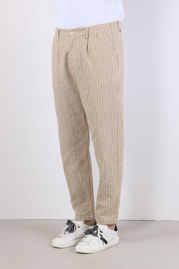 Pantalone Riga Jacquard Beige - 3