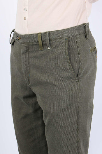 Pantalone Chino Micro Operato Avocado - 7