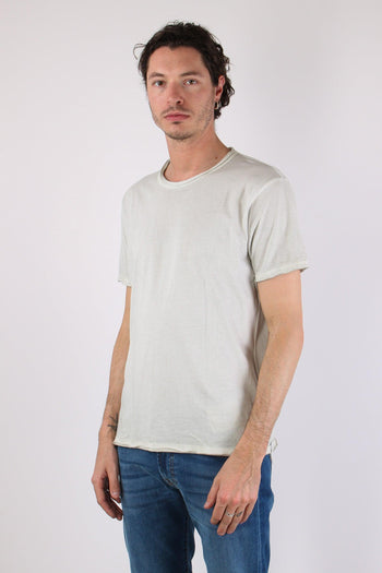 T-shirt Cotone Taglio Vivo Grey Faded - 3