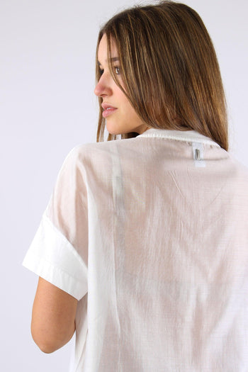 T-shirt Scavo V Organza Off White - 7