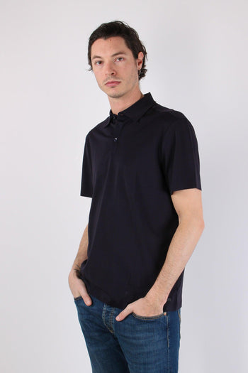 Camicia Tessuto Tecnico Blu Navy - 4