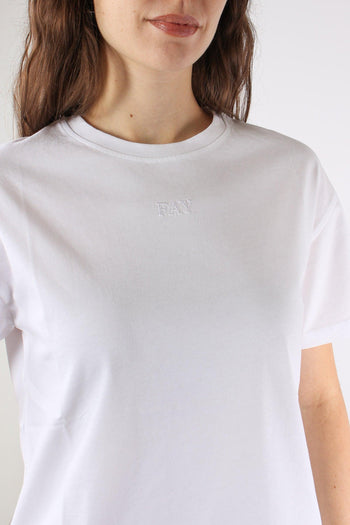 T-shirt Logo Manica Corta Bianco - 6