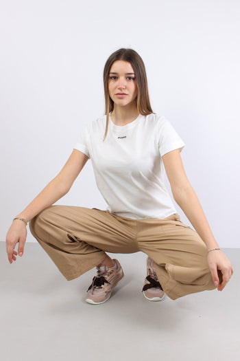 Basico T-shirt Jersey Logo Bianco - 5