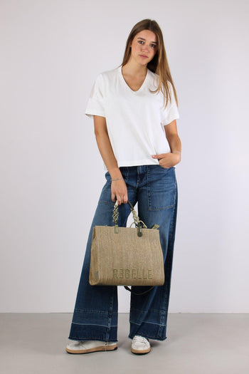 T-shirt Scavo V Organza Off White - 3