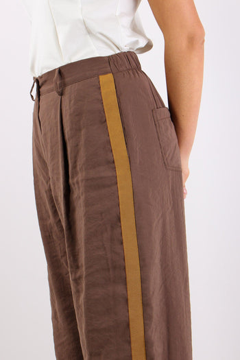 Pantalone Banda Gros Laterale Cacao - 7