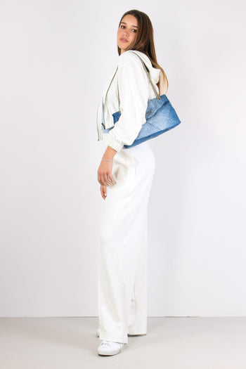 Pantalone Modal Coulisse Off White - 3