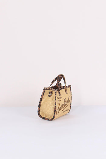 Vivian Mini Paglia Profilo Contrasto Beige/leopard - 9
