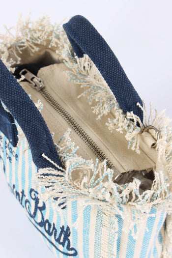 Vanity Mini Righe Azzurro/blu - 5
