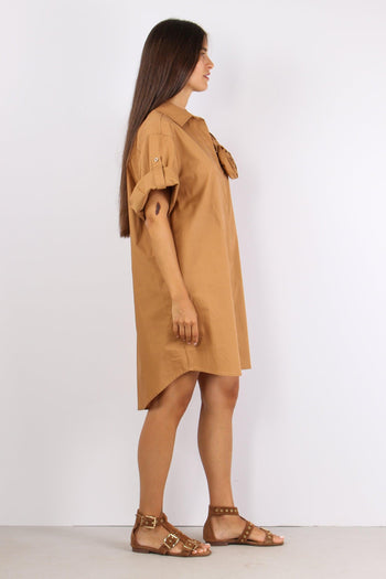 Abito Cotone Applicazione Fior Biscotto - 5