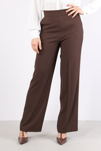 Lalim Pantalone Palazzo Fluido Chocolate - 2
