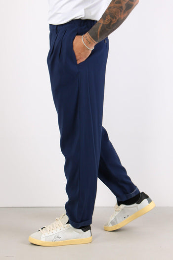 Banana Pantalone Cupro Blu - 3