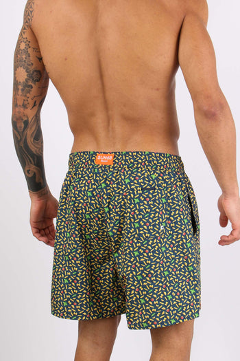 Costume Boxer Stampa Pasta Navy Blue - 8