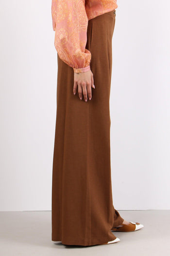 Pantalone Palazzo Misto Viscos Moro - 5