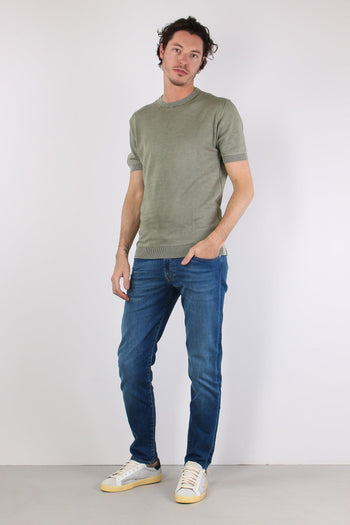 T-shirt Girocollo Basica Green Fade - 2