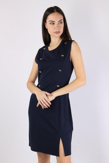 Abito Jersey Smanicato Night Blu - 2