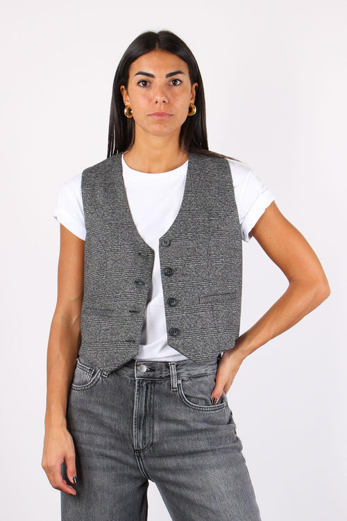 Gilet Taglio Uomo Galles Nero/grigio