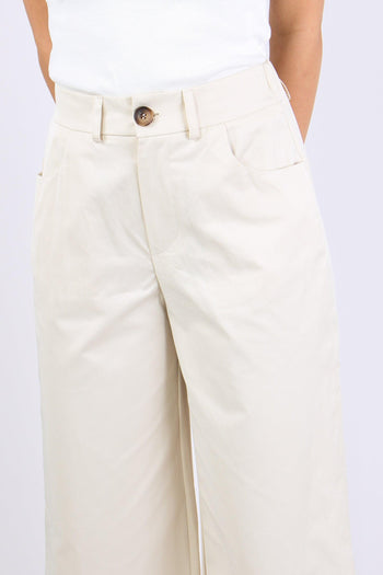 Pantalone Cotone Elastico Beige - 7