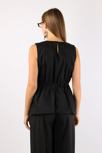 Top Cotone Arriccio Nero - 4