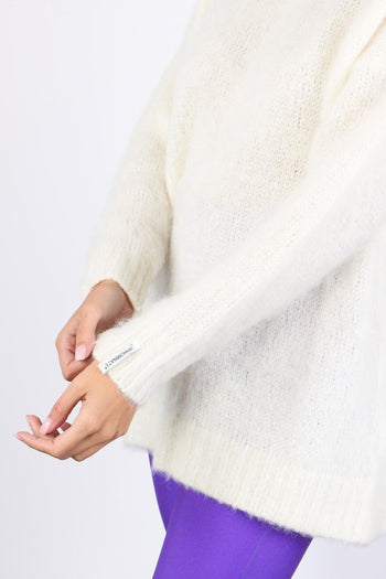 Maglia Girocollo Mohair Off White - 6