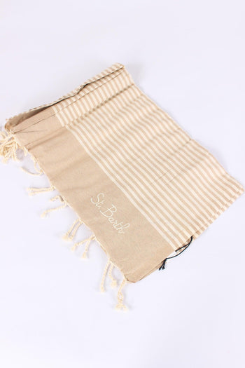 Foutas Righe Beige/bianco - 2