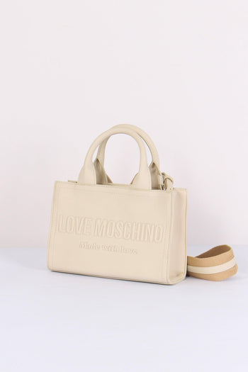 Mini Shopping Rigida Lettering Avorio - 2