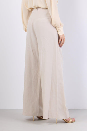 Cloes Pantalone Zampa Tessut Milk - 7