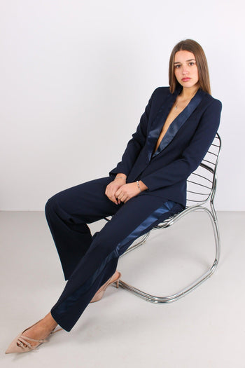 Pantalone Banda Raso Blu - 3